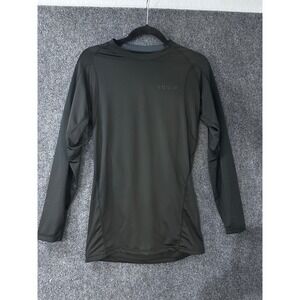 Tesla Mens Compression Shirt Long Sleeve Athletic Training Base Layer Black